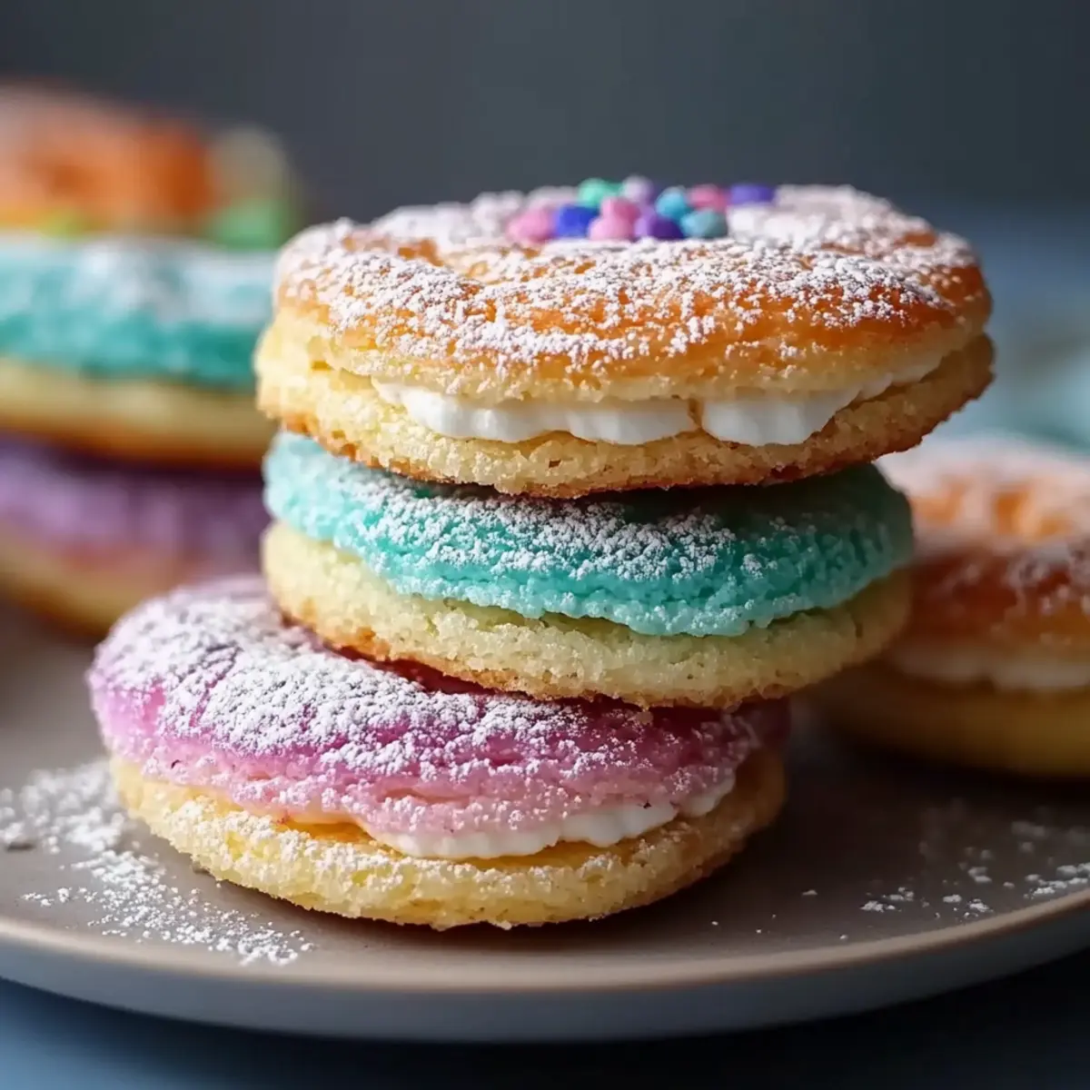 Colorful French Macarons