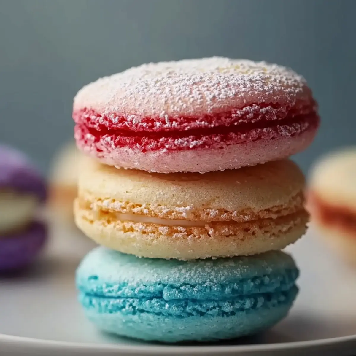 Colorful French Macarons