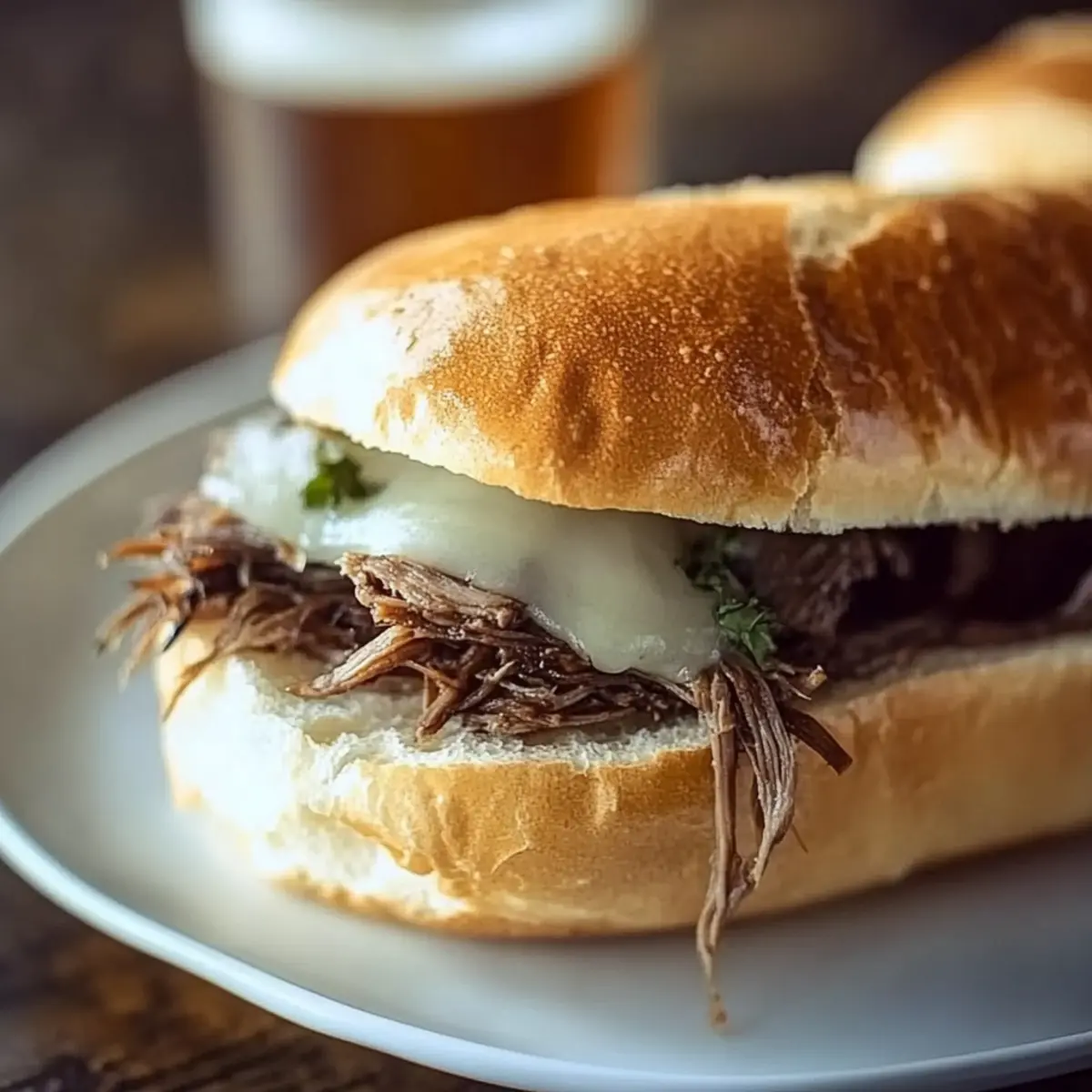 Crockpot French Dip Sandwiches