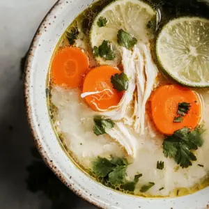 Detox Chicken Lime Rice Soup