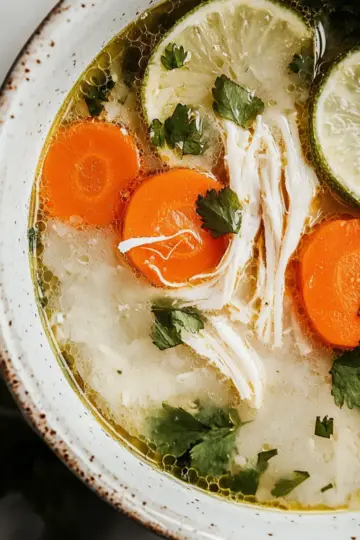 Detox Chicken Lime Rice Soup