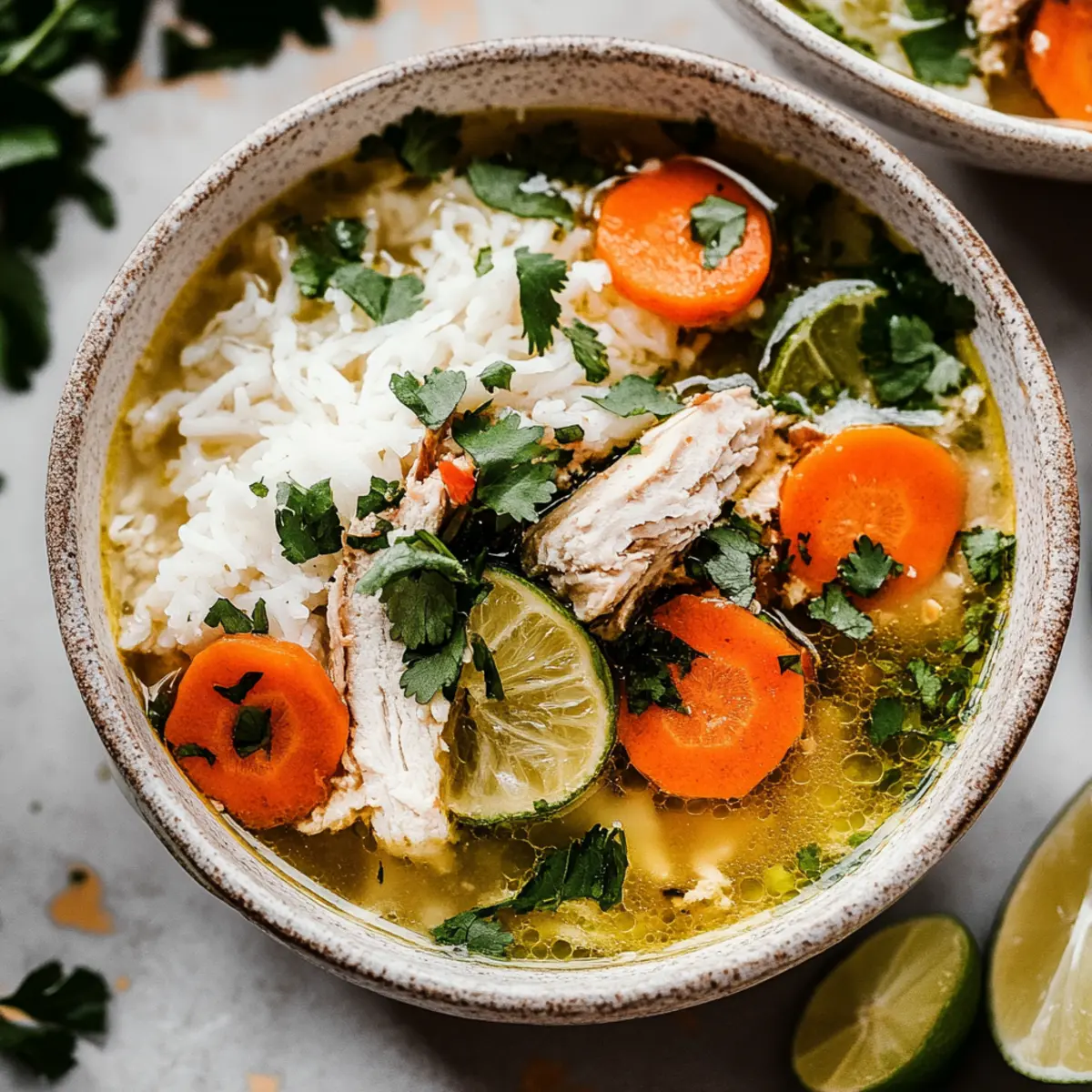 Detox Chicken Lime Rice Soup
