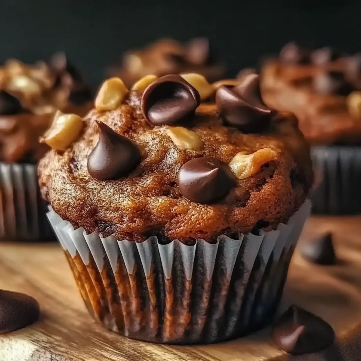 Healthy Greek Yogurt Chocolate Chip Muffins