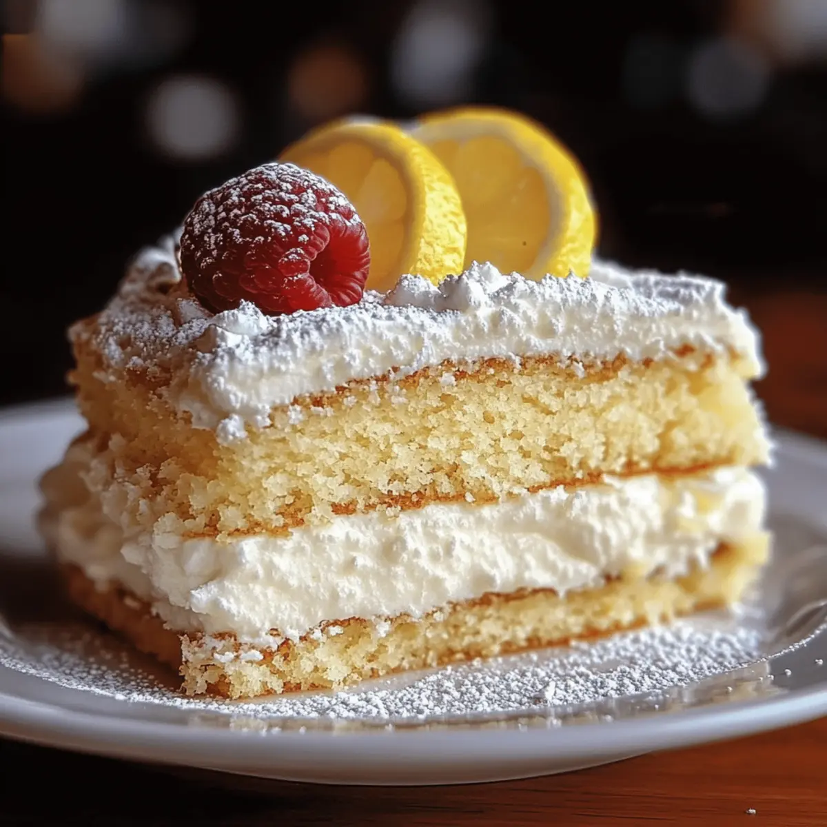 Italian Lemon Cream Cake