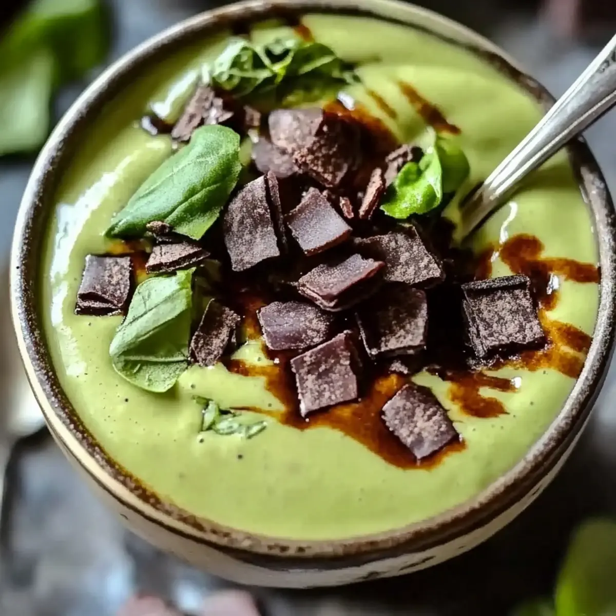 Mint Chocolate Green Protein Smoothie