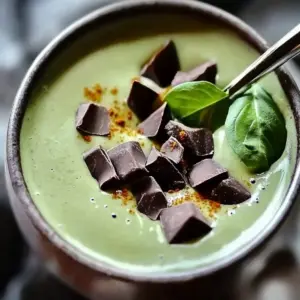Mint Chocolate Green Protein Smoothie