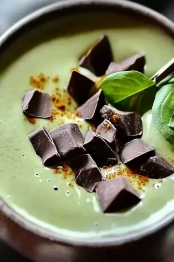 Mint Chocolate Green Protein Smoothie
