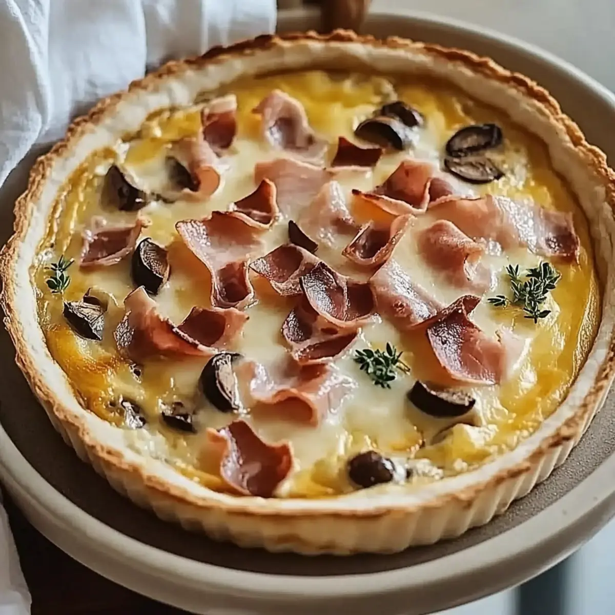 Mushroom Quiche