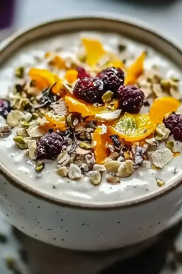 Pistachio Orange Blossom Overnight Oats