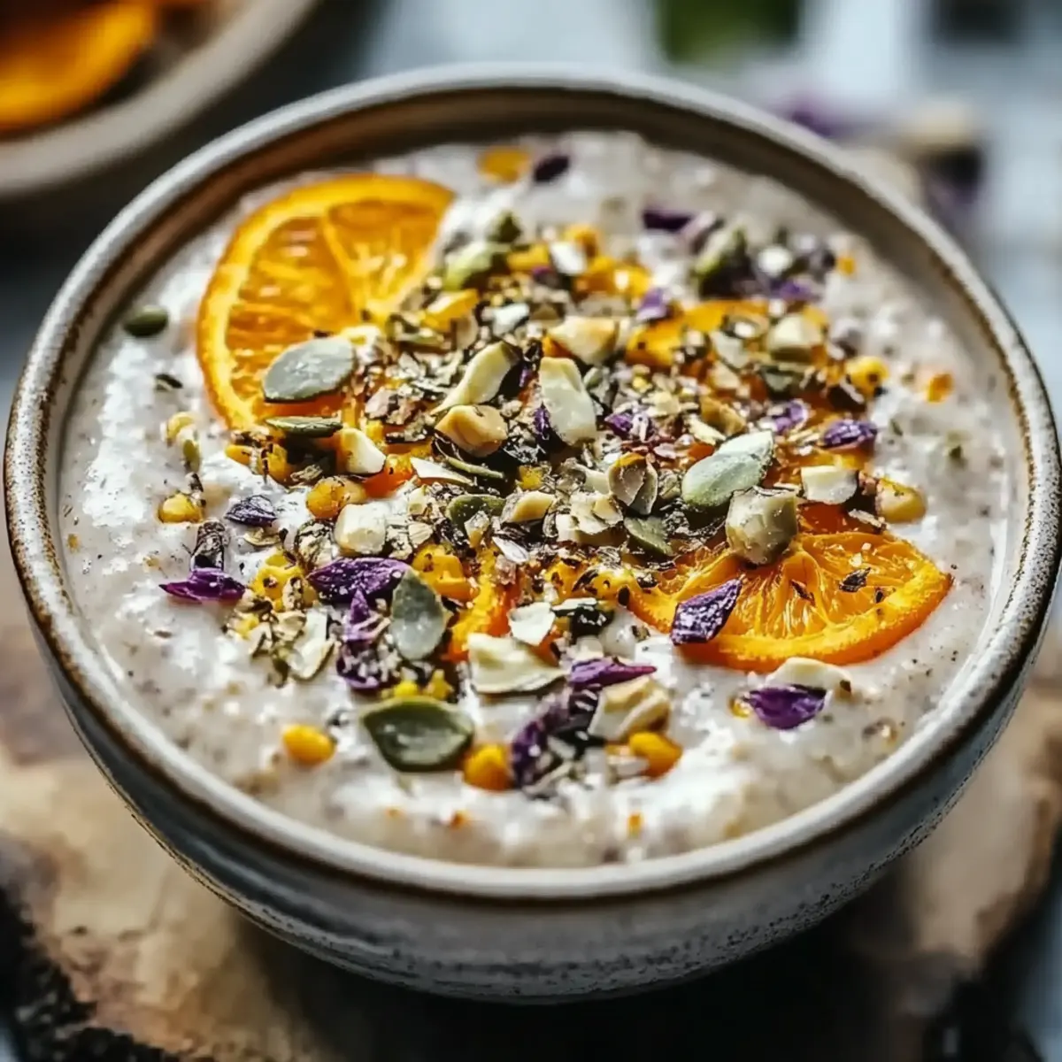 Pistachio Orange Blossom Overnight Oats