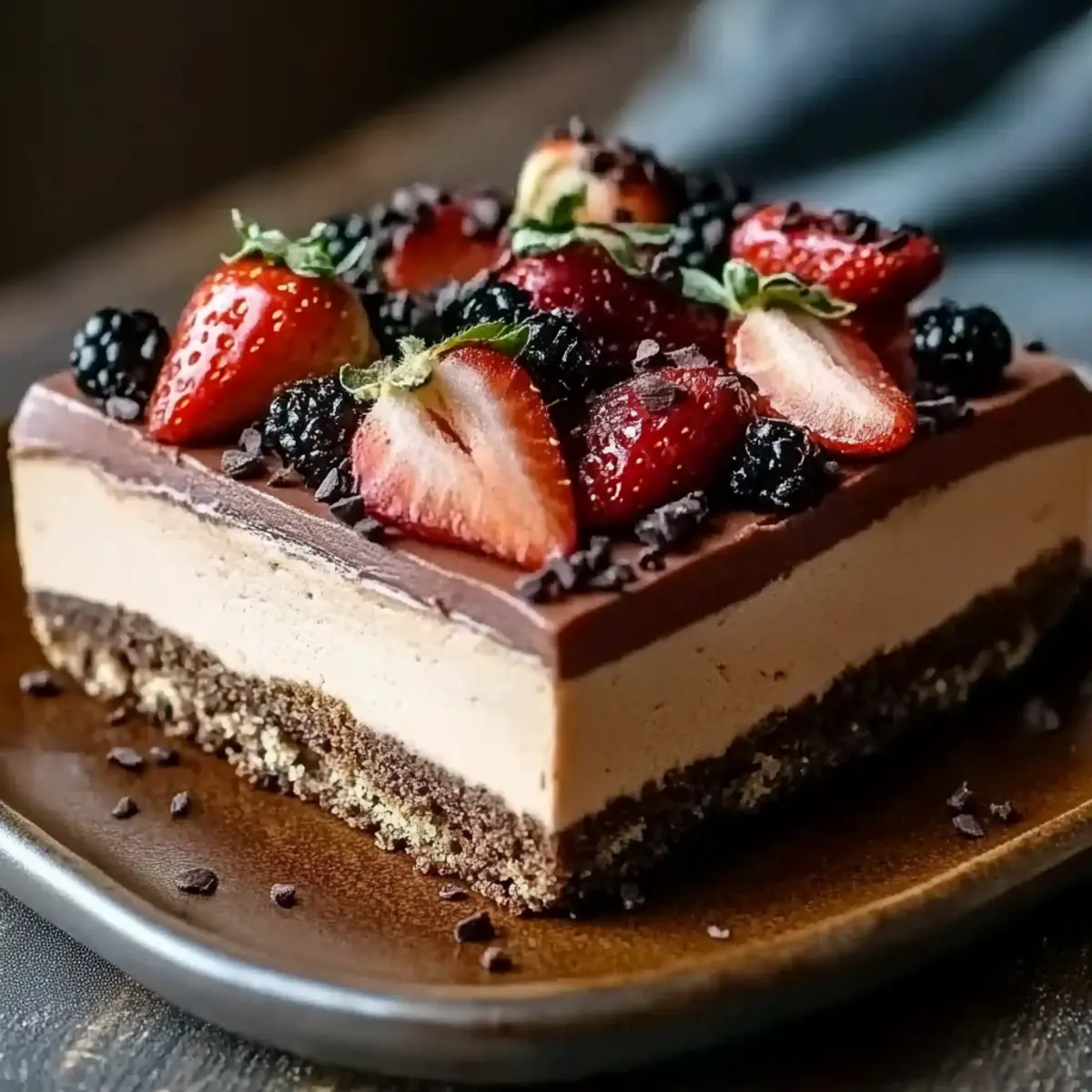 Triple Chocolate Mousse Torte