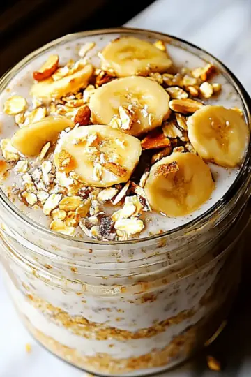 Banana Cream Pie Protein Overnight Oats