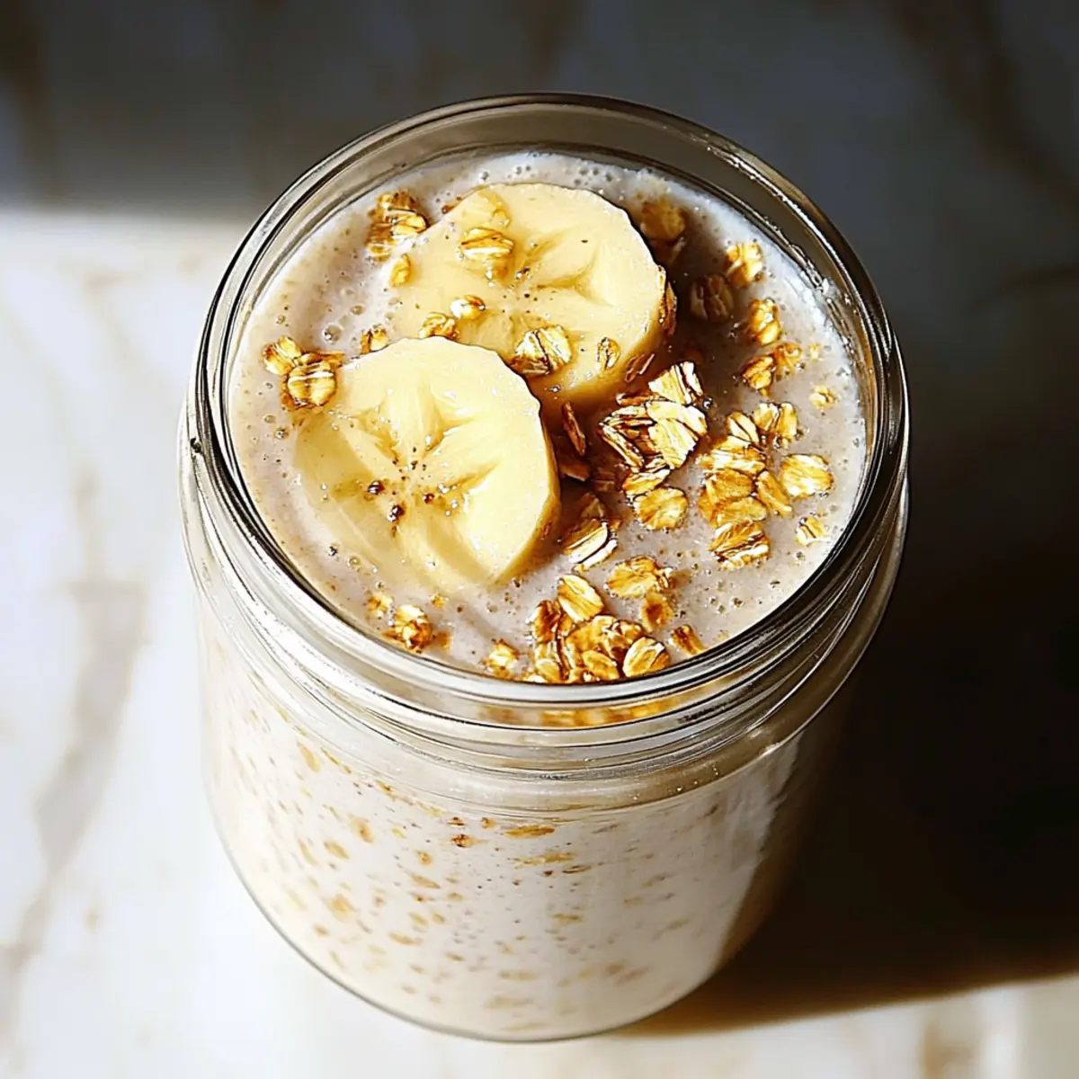 Banana Cream Pie Protein Overnight Oats