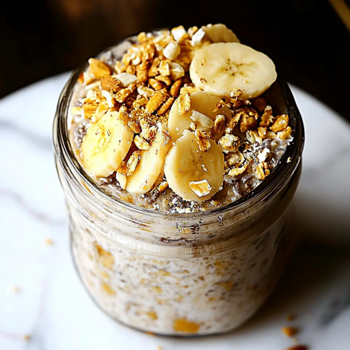 Banana Cream Pie Protein Overnight Oats