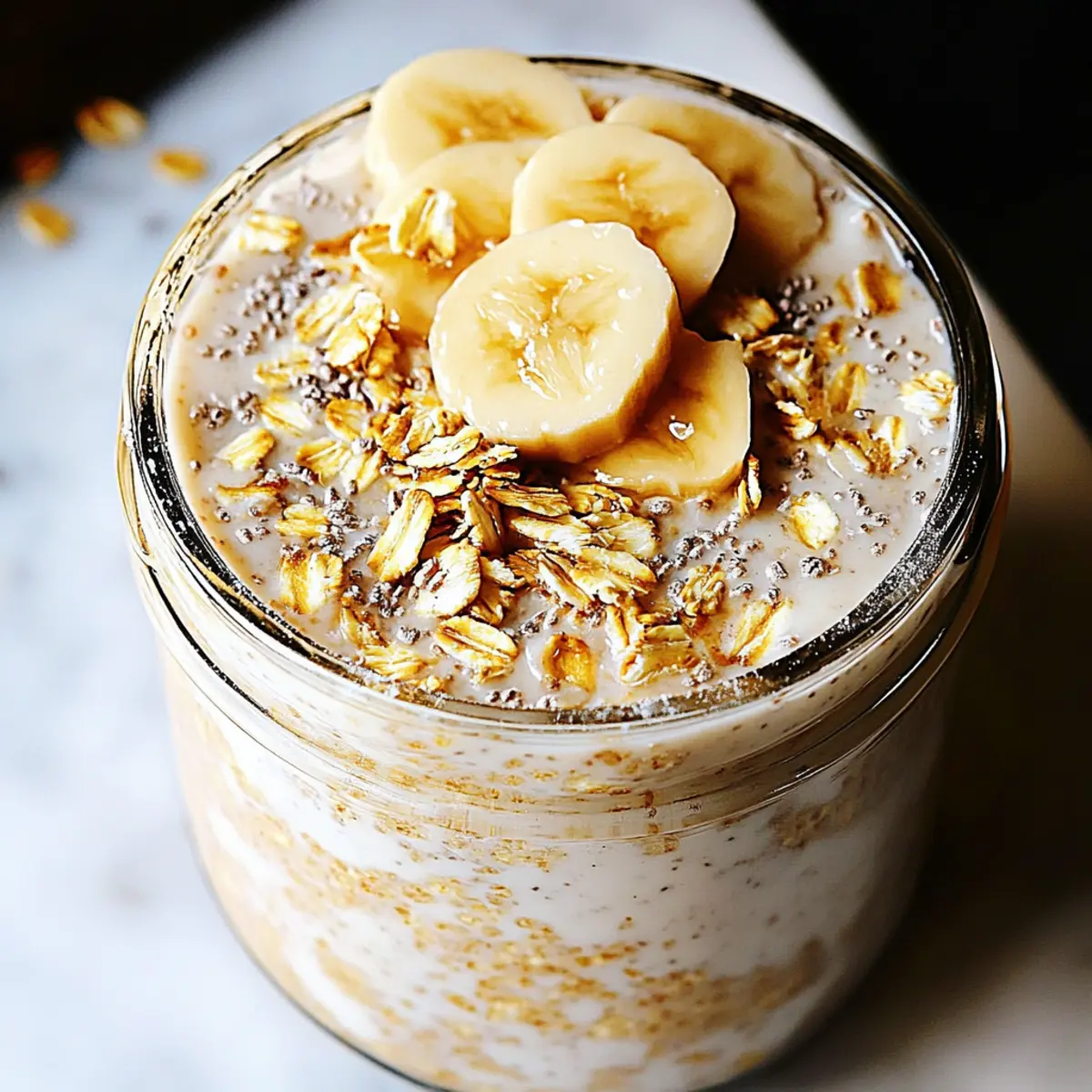 Banana Cream Pie Protein Overnight Oats