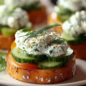 Crisp Cucumber Sandwich Bites