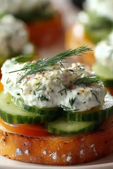 Crisp Cucumber Sandwich Bites