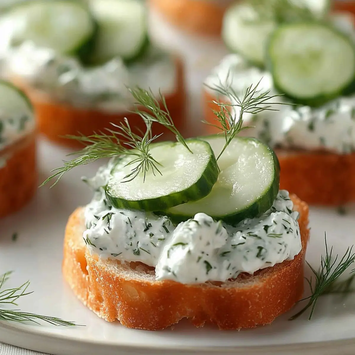 Crisp Cucumber Sandwich Bites