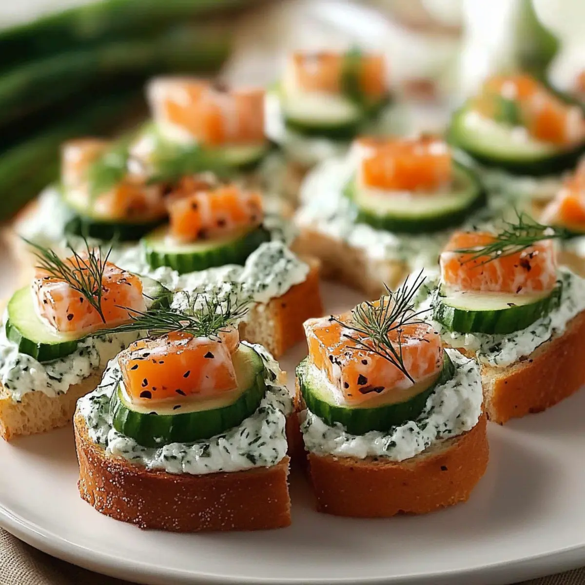 Crisp Cucumber Sandwich Bites