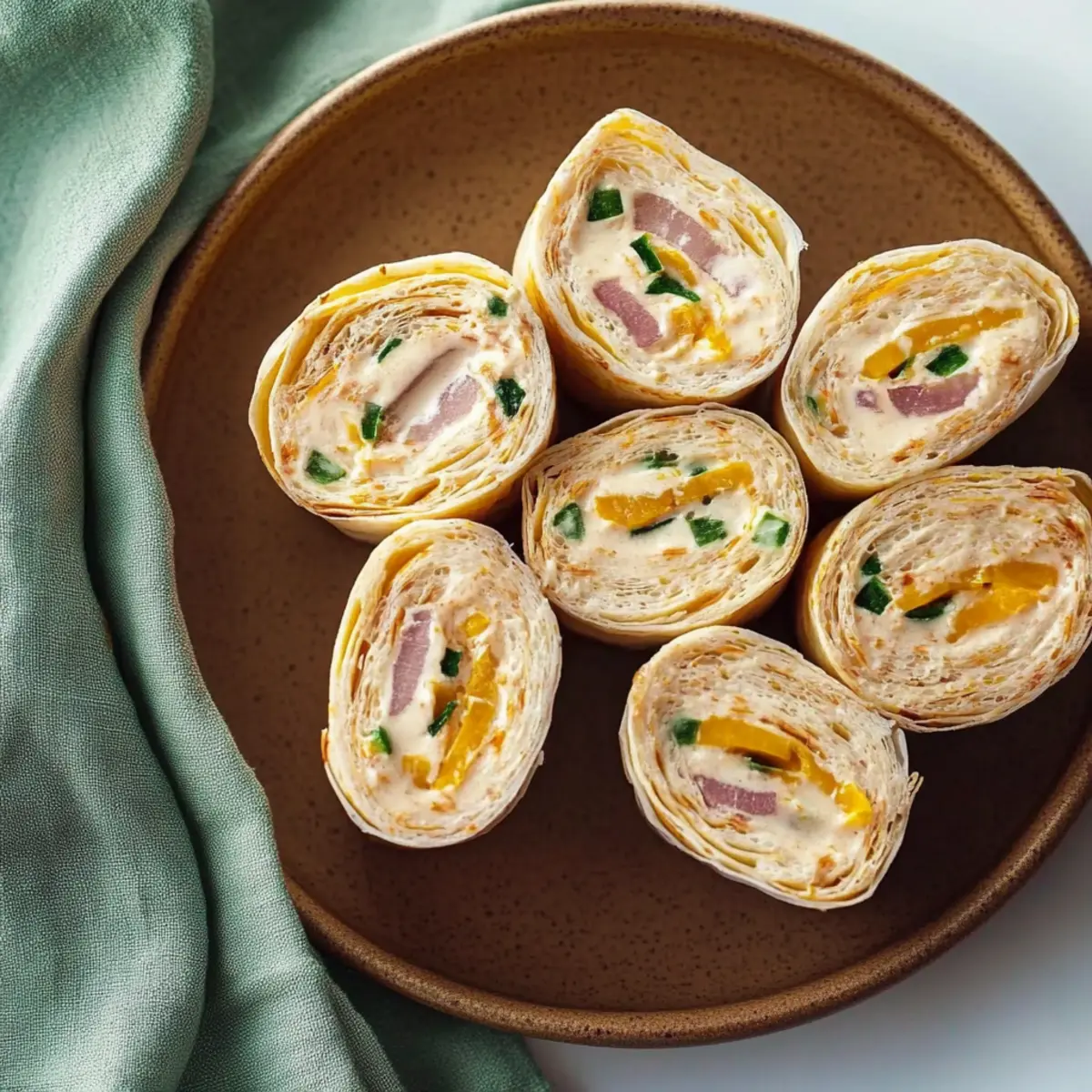 Jalapeno Popper Chickpea Pinwheels
